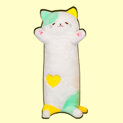 Kawaii Long Kitten Plush Pillow
