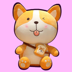 Lindo peluche de Shiba Inu con tostada