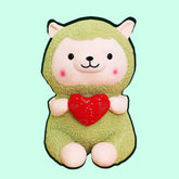 Adorable peluche de corazón de oveja