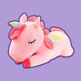 Peluche de unicornio kawaii, almohada suave y rellena