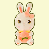 Peach Bunny Rabbit Plush Toy