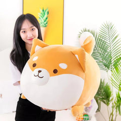 Flauschige Corgi- und Shiba-Inu-Plüschtiere