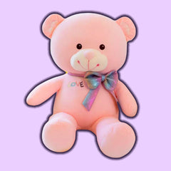 Süßes Teddybär-Plüschtier mit Schleife