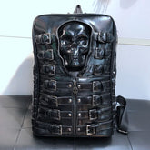 Premium Gothic Punk Skull Faux Leather Backpack