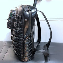 Premium Gothic Punk Skull Faux Leather Backpack