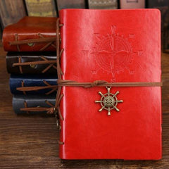 Retro PU Leather Pirate Spiral Notebook