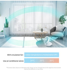 Portable Wireless Foldable Fan Night Lamp