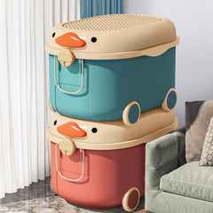 Kids Toy Cartoon Movable Storage Box