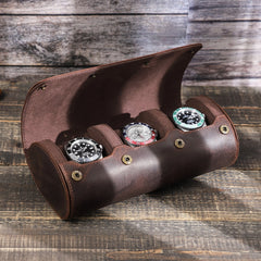 Luxury Leather Watch Holder Case