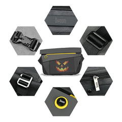 Pixel Art Customizable Waterproof Messenger Bag