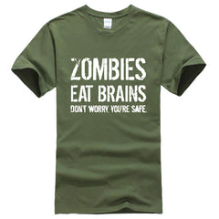 Zombies Eat Brains Funny T-shirt