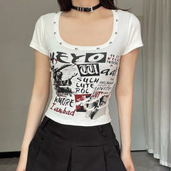 Puck Rock Style Crop T-shirt