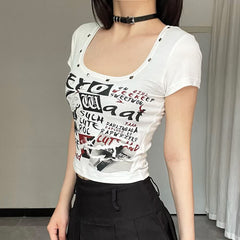 Puck Rock Style Crop T-shirt