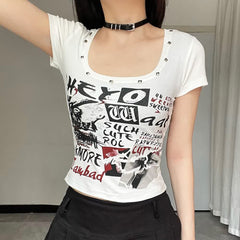 Puck Rock Style Crop T-shirt
