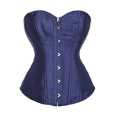 Purple Navy Gothic Hourglass Overbust Corset