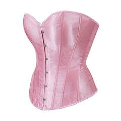 Queen Pink Gothic Hourglass Overbust Corset