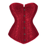 Red Victorian Gothic Hourglass Overbust Corset