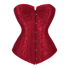 Red Victorian Gothic Hourglass Overbust Corset