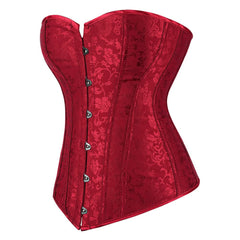 Red Victorian Gothic Hourglass Overbust Corset
