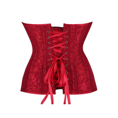 Red Victorian Gothic Hourglass Overbust Corset