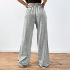 Skull Artwork Wide Leg Pants