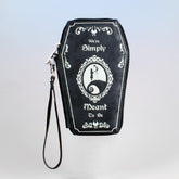 We're Simply Meant To Be Gothic Coffin Wristlet