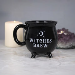 Witches Brew Cauldron Stoneware Mug