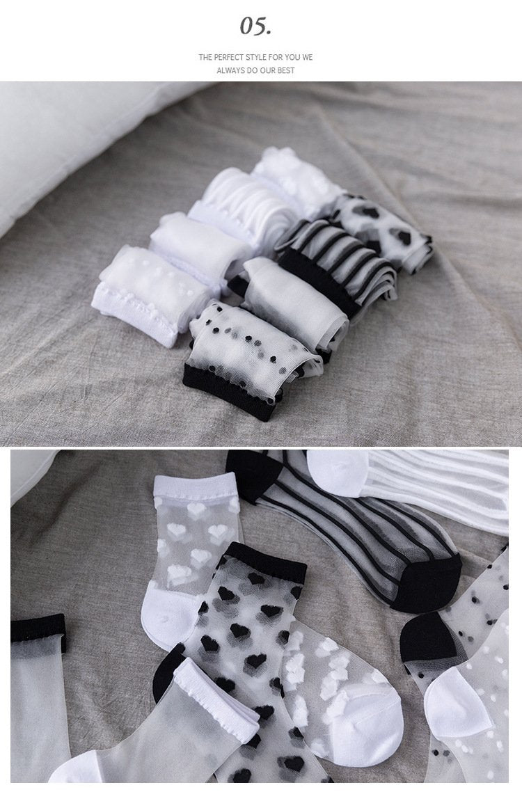 Korean Glass Silk Socks