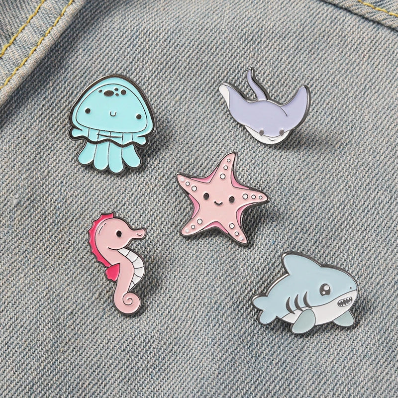 Animal Octopus Starfish Pins