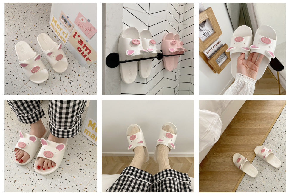 Cute Cartoon Piggy Slippers