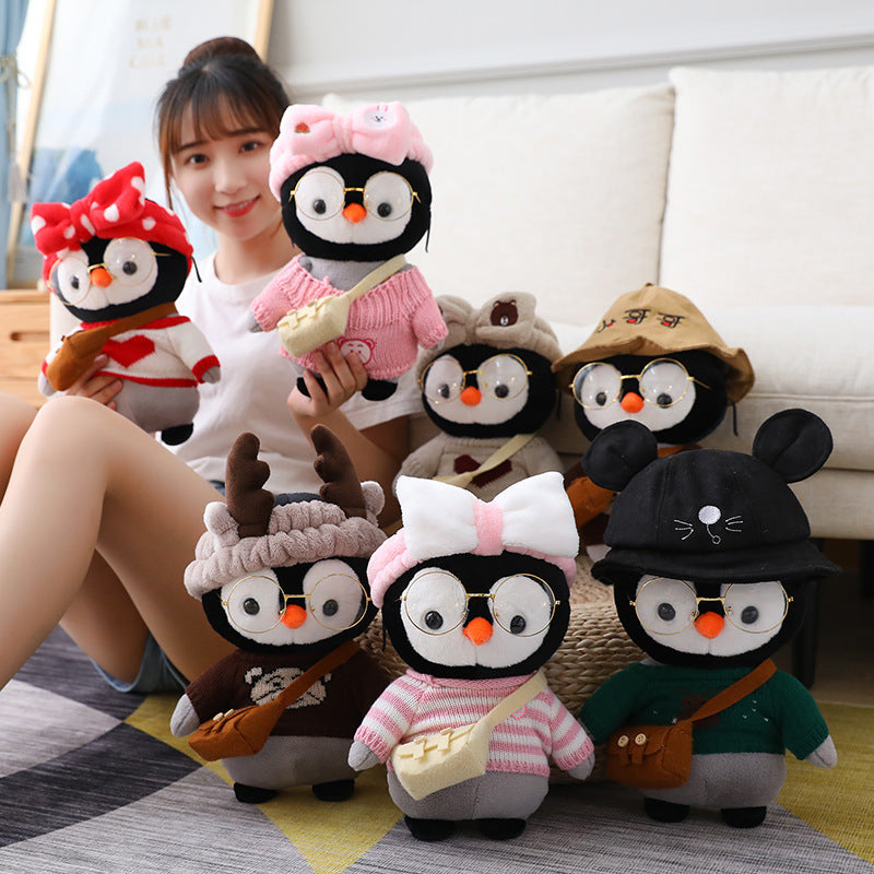 Kawaii Dress Up Penguin Family Plushie