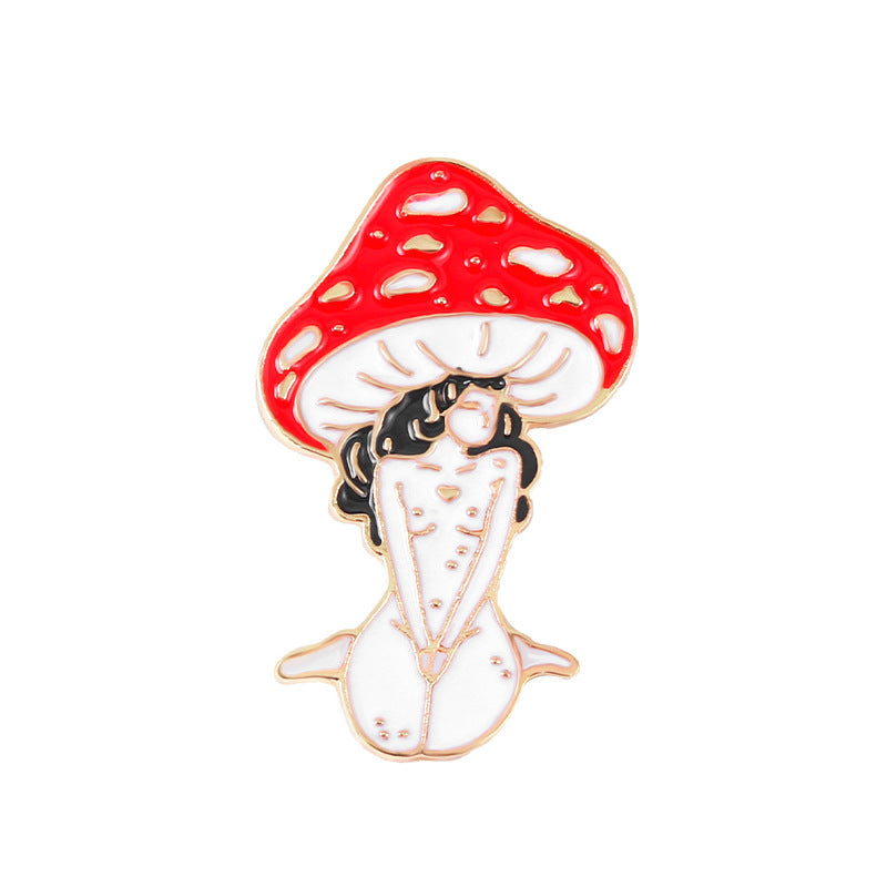 Cute Mushroom Girl Pins