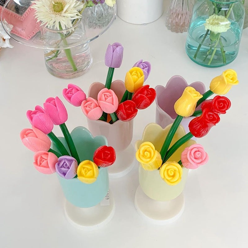 Retro Small Tulip Pen Holder