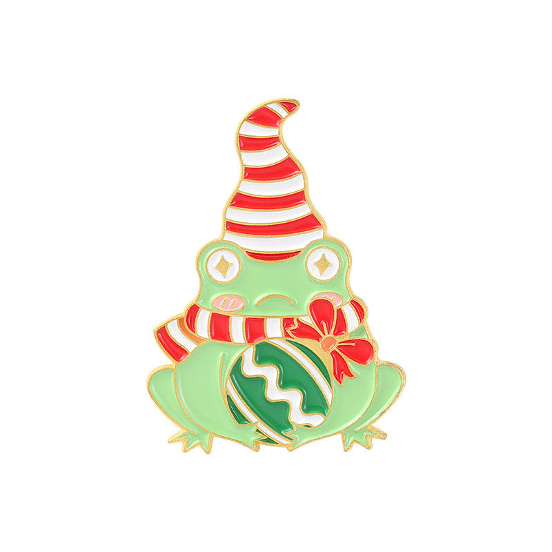 Cute Frog Christmas Series Pins