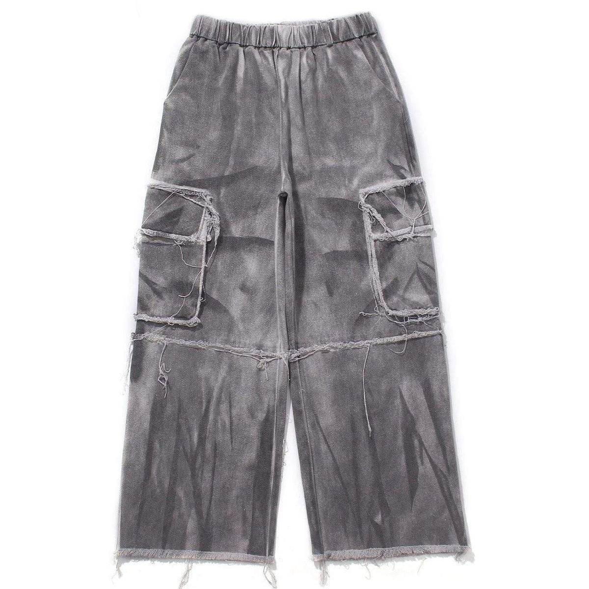 Vintage Washed Frayed Jeans