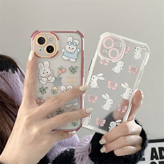 Cute Cartoon Bunny With Bow Phone Case