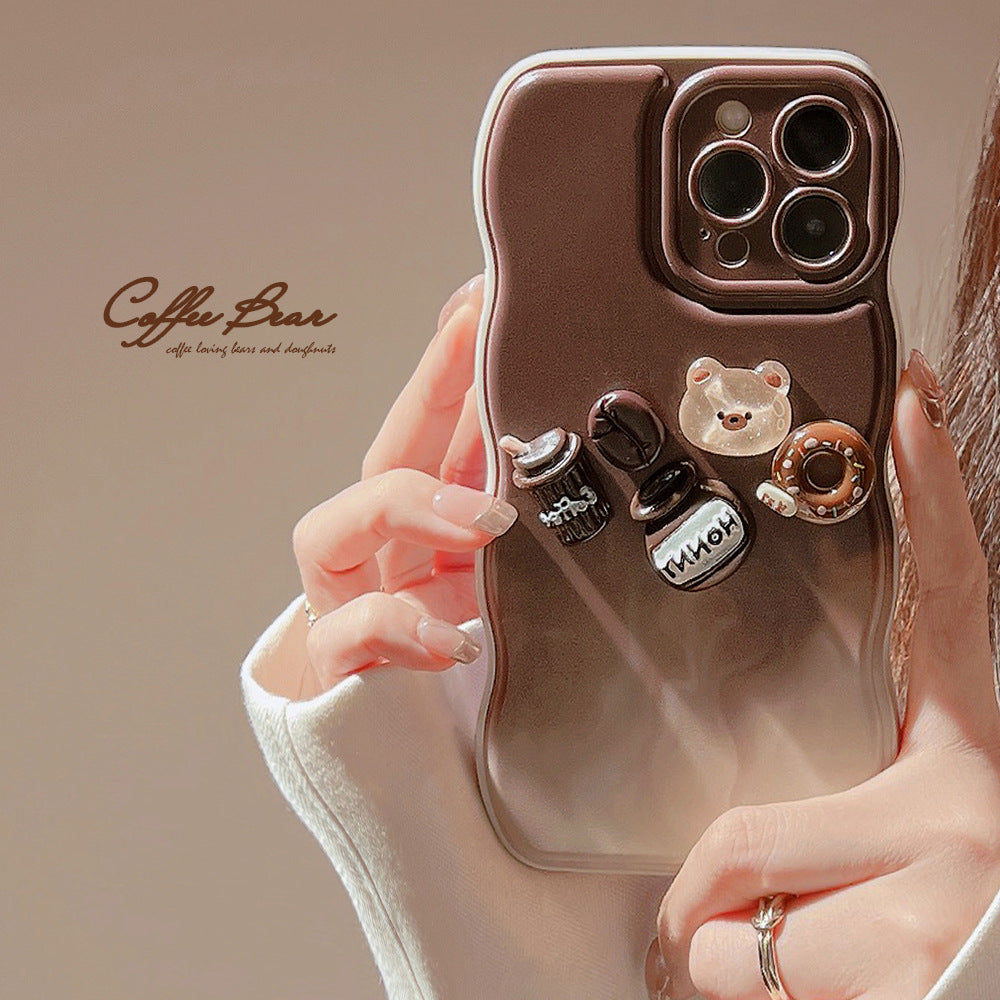 Cute Coffee Bear Phone Case