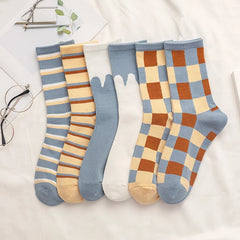 Blue Cotton Socks