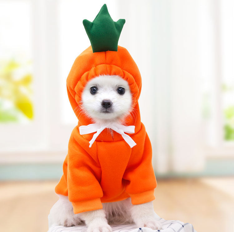 Cute Fleece Hooded Pet Hoodie