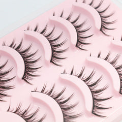 Natural Curled A-type False Eyelashes