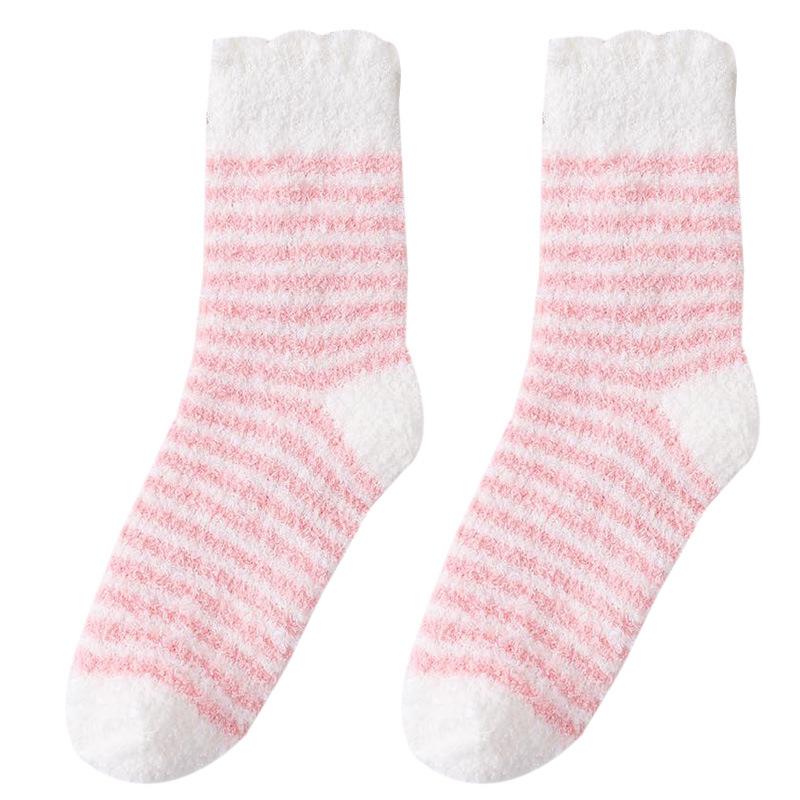 Bubble Mouth Striped Floor Socks