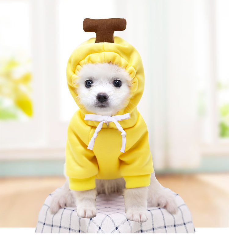 Cute Fleece Hooded Pet Hoodie