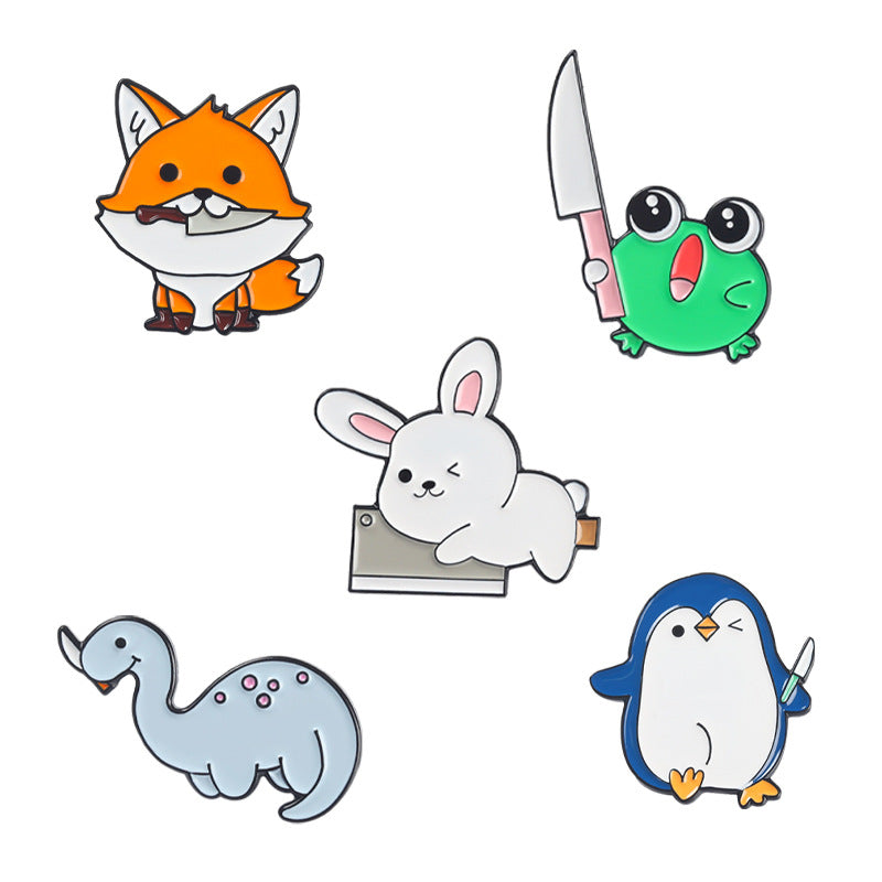 Cute Rabbit Penguin Pins