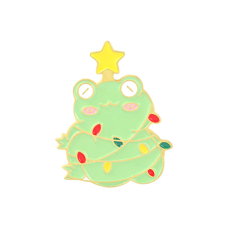 Cute Frog Christmas Series Pins