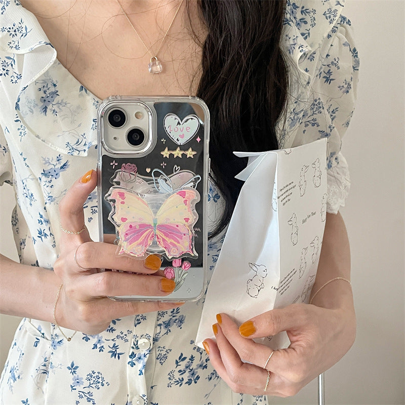 Graffiti Flower Butterfly Holder Phone Case