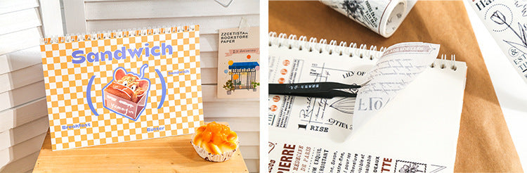 Food Series Double-Sided Release Paper Book