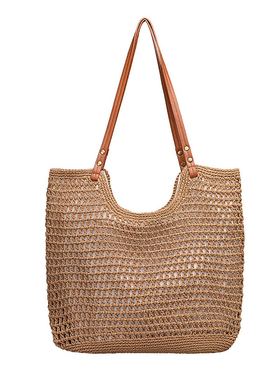 Summer Vintage Knitted Large Capacity Shoulder Bag