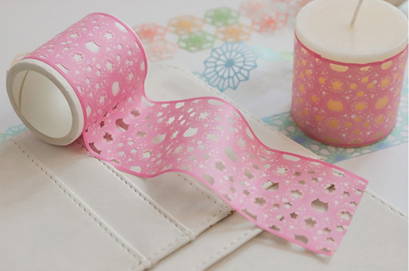 Openwork Colorful Pattern Tapes