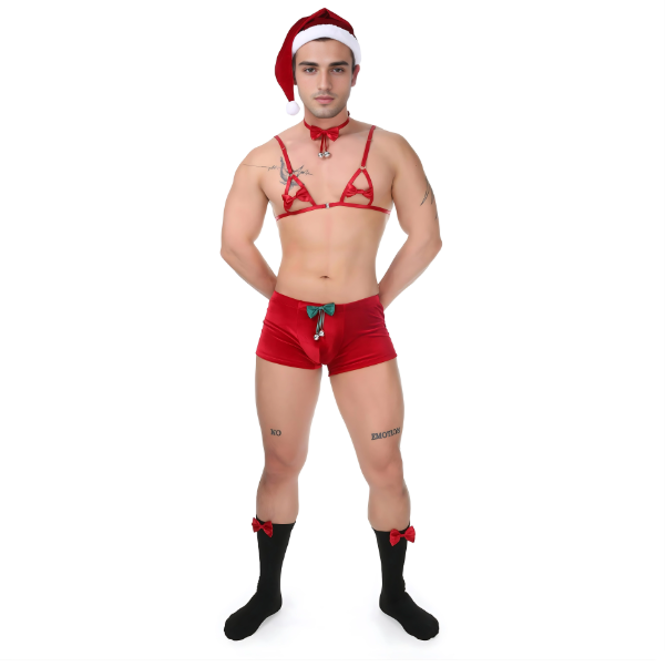 Sexy Men's Christmas Lingerie Set