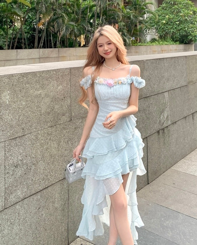 Heavenly Willow Fairycore Coquette Dress
